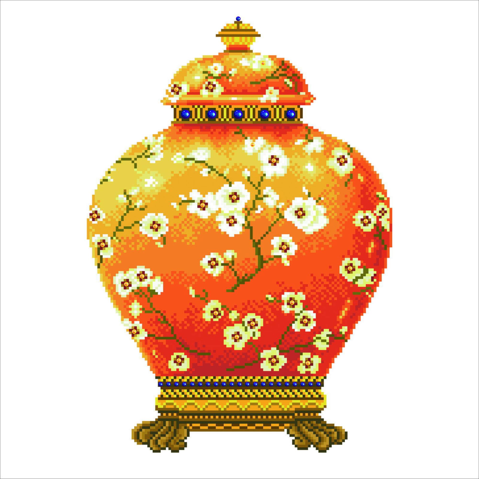 Diamond Dotz® Red Vase Diamond Painting Kit